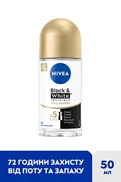 Антиперспірант NIVEA Invisible Black&White Silky Smooth 50 мл - мініатюра 2