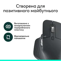 Миша бездротова Logitech MX Master 3S Performance BE Graphite (910-007501) - мініатюра 6