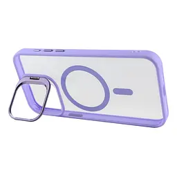 Чохол із підставкою MagSafe TPU PC Metal Stand Case Apple iPhone 15 Pro Max Purple - мініатюра 2