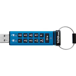 USB флеш-накопичувач Kingston IronKey Keypad 200 128GB USB-A 3.2 Gen 1 Blue (IKKP200/128GB) [101525] - мініатюра 4