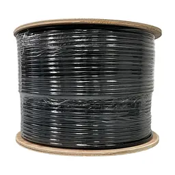 Кабель мережевий GEAR UTP, cat.5e, CCA, 4*2*0.51, PVC+PE, outdoor, steel wire 305 м (GEC-UTPCCAOUTSC051305) - мініатюра 2