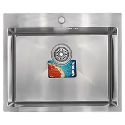 Кухонна мийка Mixxus MX6050-185x1.0 satin MX0657, Нержавіюча сталь