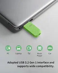 Флеш-накопичувач Acer USB Flash 32GB USB 3.2 UP300 Green (BL.9BWWA.557) - мініатюра 3