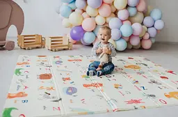 Дитячий двосторонній складаний килимок Poppet Світ тварин і Графічний космос, 200х180 см (PP004-200) - мініатюра 10