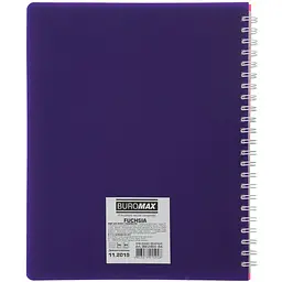 Зошит Buromax Fuchsia на пружині В5, 96 аркушів рожевий з фіолетовим (BM.2464-84) - мініатюра 2
