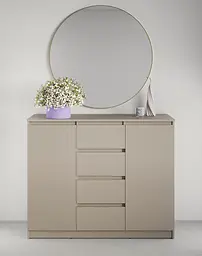 Комод в спальню MebelStar Нео 2Д4Ш 120x43x98 см Кашемір (MBS-1063) - мініатюра 2