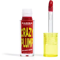 Блиск- плампер для губ Parisa Lipgloss Crazy Plump відтінок №106 Iconic red  - мініатюра 4