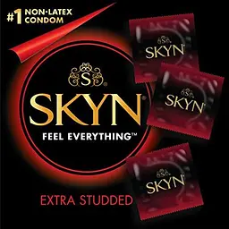 Презервативи Skyn Intense Feel 3 шт. текстуровані, без латексу, для яскравіших відчуттів - мініатюра 2