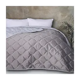 Покривало MirSon №5051 Velor charm Light gray 200х220 см (2200008376857)