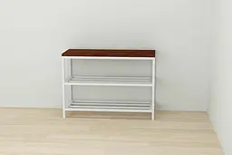 Банкетка універсальна Ferrum-decor Слайм 45x63x26 білий ДСП Венге 16мм (FRD-105510) - мініатюра 2