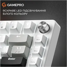 Клавіатура GamePro Genesis Silverlight MK126 USB UA Grey (MK126) - мініатюра 7