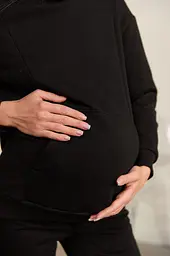 Худі для вагітних та годуючих Dortmund L (46) Lullababe Чорний - мініатюра 2