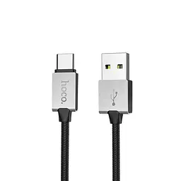 USB Cable Hoco U49 Refined Steel Type-C Black 1.2m