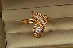 Кільце Xuping Jewelry модернізм р 20 золотисте