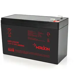 Акумуляторна батарея MERLION HR1232W, 12V 9,5Ah ( 151 х 65 х 94 (100) )Q10/420