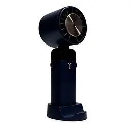 Вентилятор портативний з дисплеєм Thermo Electric Cooler Fan LT-S3213 темно синій