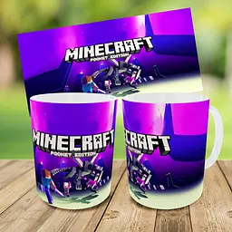Набір: дитяча сумка-бананка+кружка Майнкрафт «Minecraft» 32х15см, бананка для хлопчика через плече на подарунок (00917) - мініатюра 3