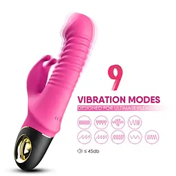 Вібратор-кролик B - Series Joy Zing 22.7 см (рожевий) - мініатюра 3