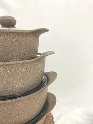 Набір посуду O.M.S. Collection 3006 Brown 8 предметів - мініатюра 5
