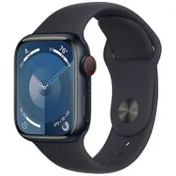 Смарт-годинник Apple Watch Series 9 GPS + Cellular 41 mm Midnight Alu. Case w. Midnight Sport Band-S/M (MRHR3)