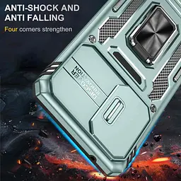 Ударостійкий чохол Camshield Army Ring для Samsung Galaxy A53 5G Зелений / Light Green - мініатюра 7
