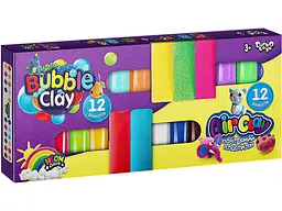 Креативна творчість Air Clay+Bubble Clay 12 шт+12 шт ARBB-02-01U Різнокольоровий shop (4823102811031)