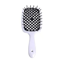 Гребінець для волосся Janeke Superbrush 1830 the Original Italian Patent Small Біла з чорним