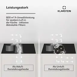 Індукційна варильна поверхня з витяжкою Klarstein Chef-Fusion DownAir (10045556) - мініатюра 3