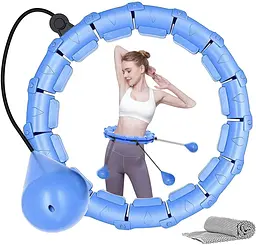 Хулахуп для схуднення синій обруч для талії масажний обруч Hoola Hoop Massager - мініатюра 2