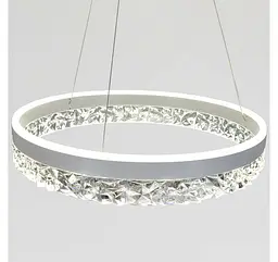 Світлодіодна люстра підвісна Artlight MD230327WH з білим кільцем, 53W - мініатюра 6