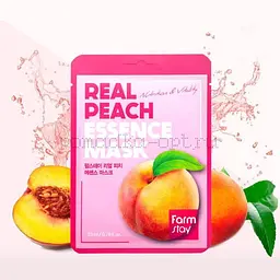 Маска для обличчя Farmstay Real Peach Essence Mask з екстрактом персика 23 мл - мініатюра 6