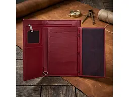 Портмоне-клатч унісекс із натуральної шкіри Cortina 5073 rosso червоне 19×12 см TONY PEROTTI acs0032615 - мініатюра 4