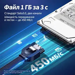 Кабель UGREEN US217 SATA III кутовий 90° 0,5 м чорний (30797) - мініатюра 5