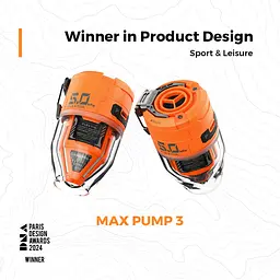 Насос-ліхтар кемпінговий Flextail Max Pump 3, помаранчевий - мініатюра 4