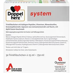 Харчова добавка Doppelherz System Колаген Екстра 750 мл (25 мл x 30 флаконів) - мініатюра 4