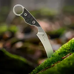 Ніж фіксований туристичний Ruike FS68, (8.6 см) 14C28N / G10 чорний - мініатюра 12