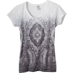 Футболка Prana Goddess Tee M Чорний-Білий - мініатюра 3