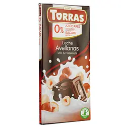 Шоколад молочний Torras з фундуком без цукру 75 г - мініатюра 2