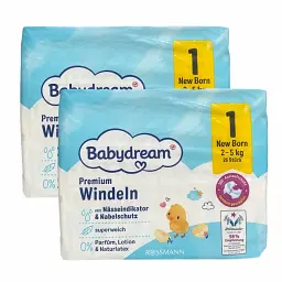 Підгузки Babydream Premium 1 (2-5 кг), 52 шт