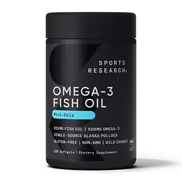 Омега-3 Sport Research Omega-3 Fish Oil Alaska 625 mg 120 mini softgels (1086-2023-10-4009)