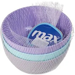 Набір мисок MaxPlast 370 мл 3 шт. (004) - мініатюра 2