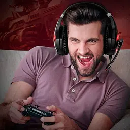 Дротова гарнітура Onikuma Gaming with LED K1 Pro, USB, 3.5mm, 2.2m, black-red - мініатюра 10