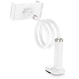 Регульована підставка для телефону/планшета Hoco HD10 Bamboo lazy stand White - мініатюра 3
