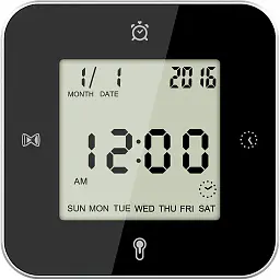 Годинник настільний Technoline WT344 Black/Silver (WT344)
