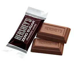 Шоколадні цукерки Hershey's Zero Sugar Chocolate Candy 144г - мініатюра 4