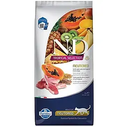 Сухий корм для стерилізованих кішок Farmina N&D Tropical Selection Cat Neutered Lamb & Tropical Fruits з ягням та тропічними фруктами 10 кг