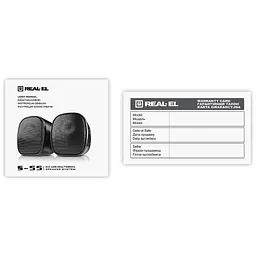 Акустична система REAL-EL S-55 Black (EL121100014) - мініатюра 6