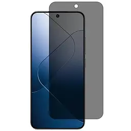 Захисне скло Privacy 5D (тех.пак) для Xiaomi 13T / 13T Pro / Redmi Note 13 4G Чорний