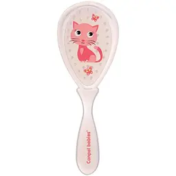 Щiтка для волосся тверда з гребінцем Canpol babies Cute Animals рожева (2/419_pin) - мініатюра 4