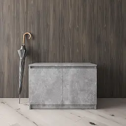 Тумба для взуття Vays R-20 Бетон, без ручок, ЛДСП, 80×40×53 см - для передпокою, коридору